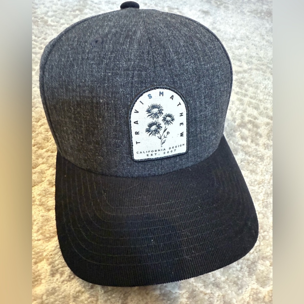 Travis Mathew Charcoal and Black Men's Hat